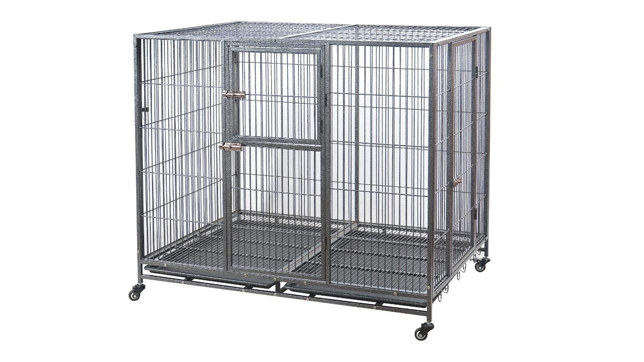 〝Dog cage〟All stainless 【在庫❷】　　　売約済 YES4PETS XX-Large Pet Dog Cat Cage Metal Crate Kennel Portable