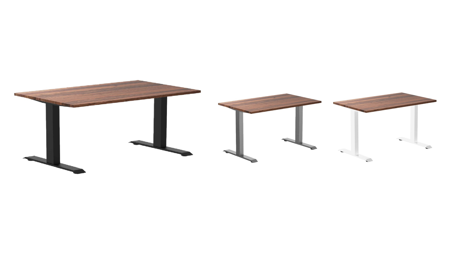 Desky Zero Walnut Hardwood Office Desk