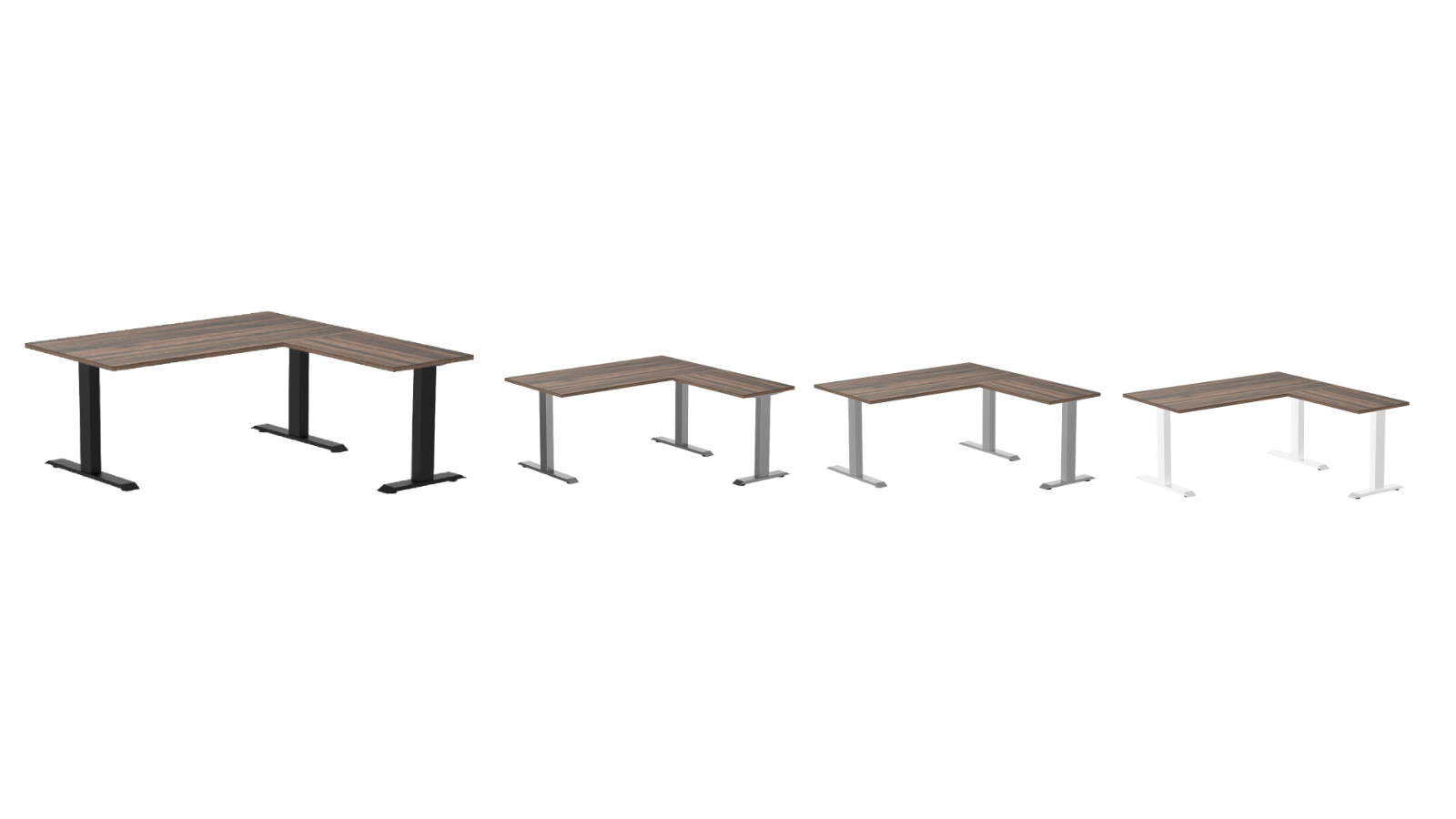 Desky Jarrah Legno Zero Melamine L-Shape Office Desk