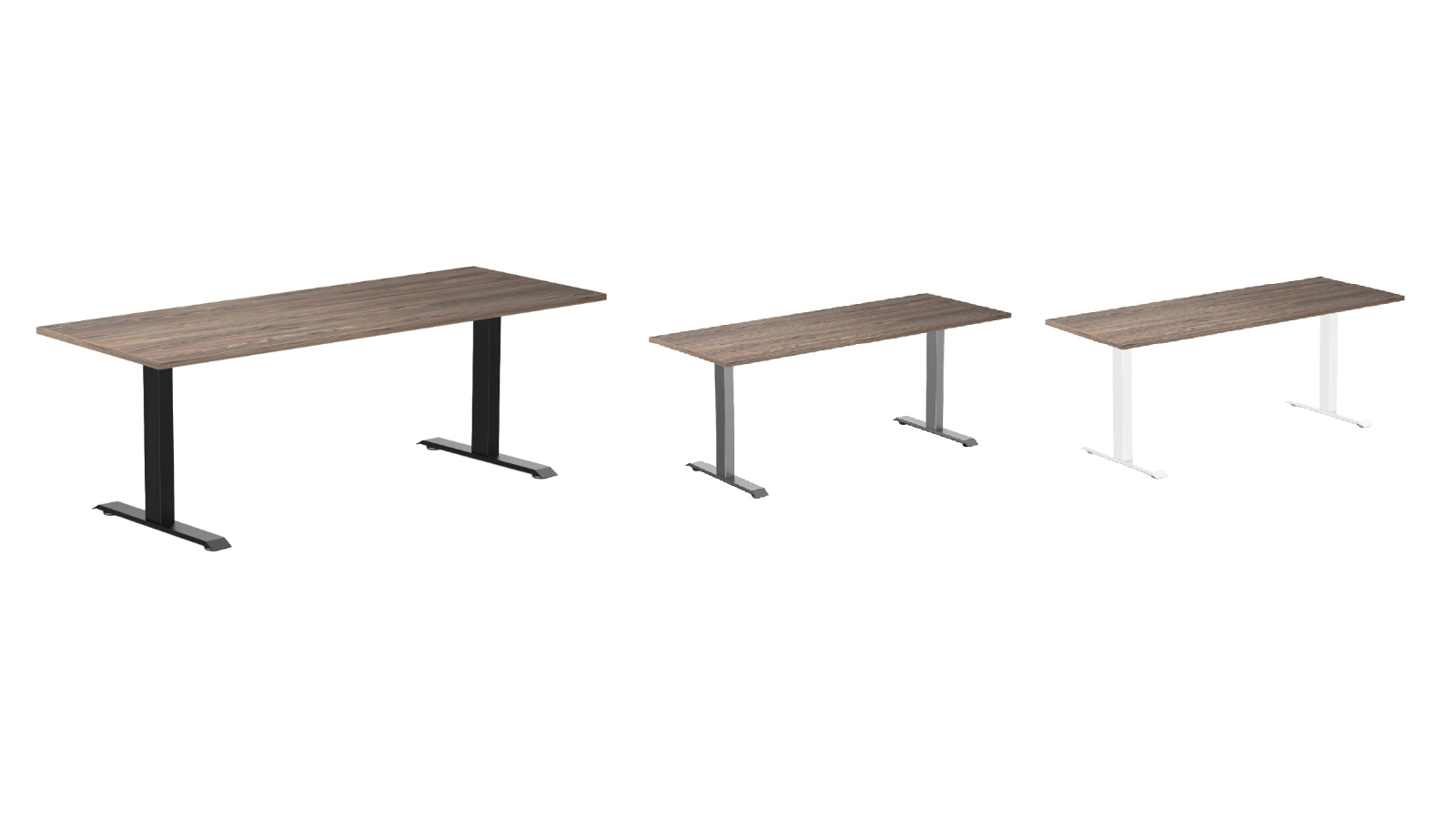 Desky Natural Walnut Zero Melamine Office Desk