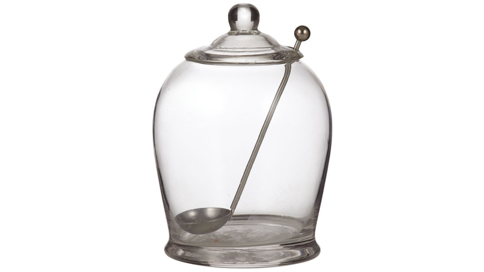 Davis and Waddell Napoli Olive Jar with Stainless Steel Spoon