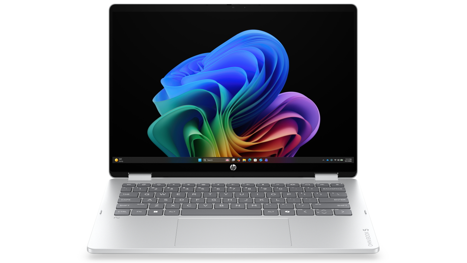HP OmniBook 5 Flip 14-inch Core Ultra 5-322/16GB/512GB SSD Next Gen AI PC 2-in-1 Laptop - Glacier Silver