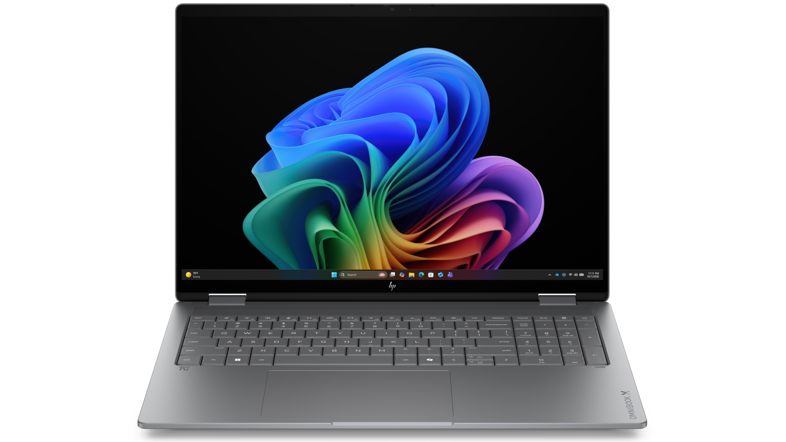 HP OmniBook X Flip 16-inch Ryzen AI 7-450/32GB/512GB SSD Next Gen AI PC 2-in-1 Laptop - Meteor Silver