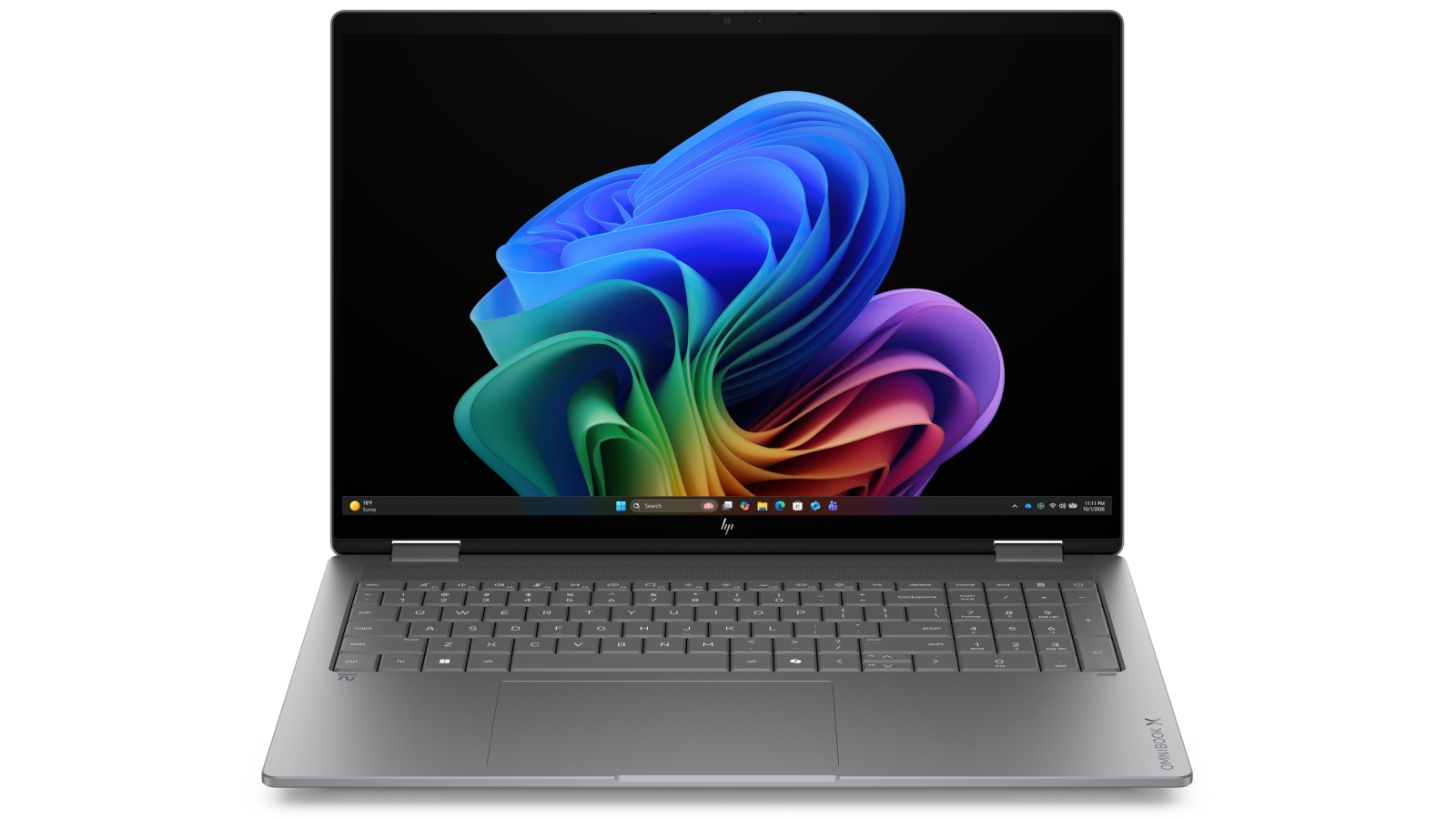 HP OmniBook X Flip 16-inch Ryzen AI 5-430/16GB/512GB SSD Next Gen AI PC 2 in 1 Laptop - Meteor Silver