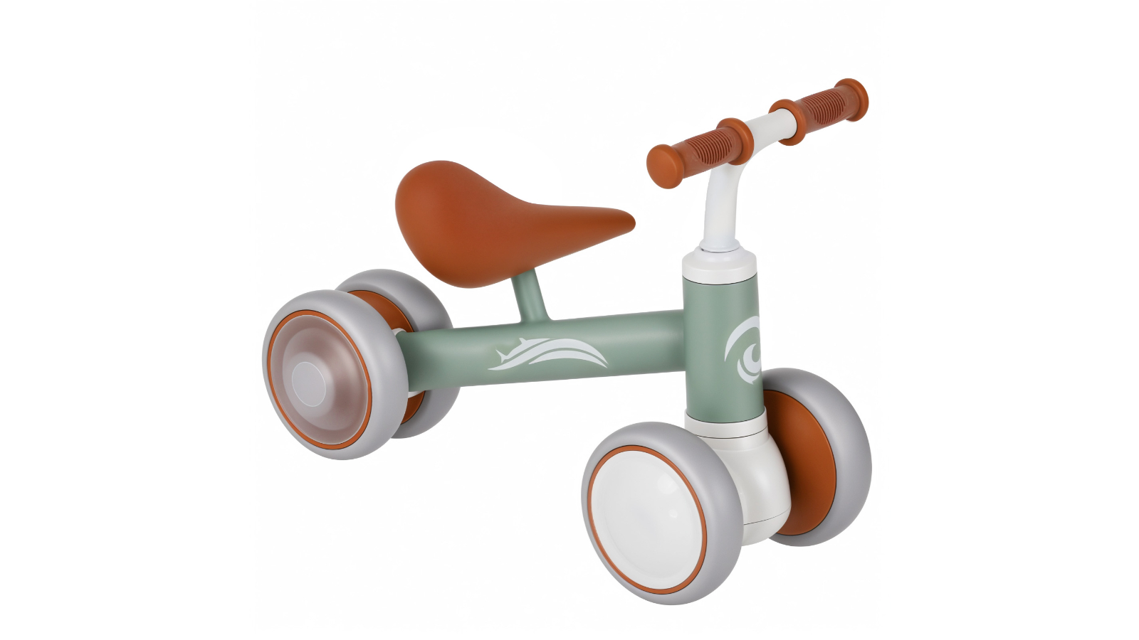 Advwin Baby Balance Bike Ride-on Toy with 4 Wheel - Green | Harvey Norman
