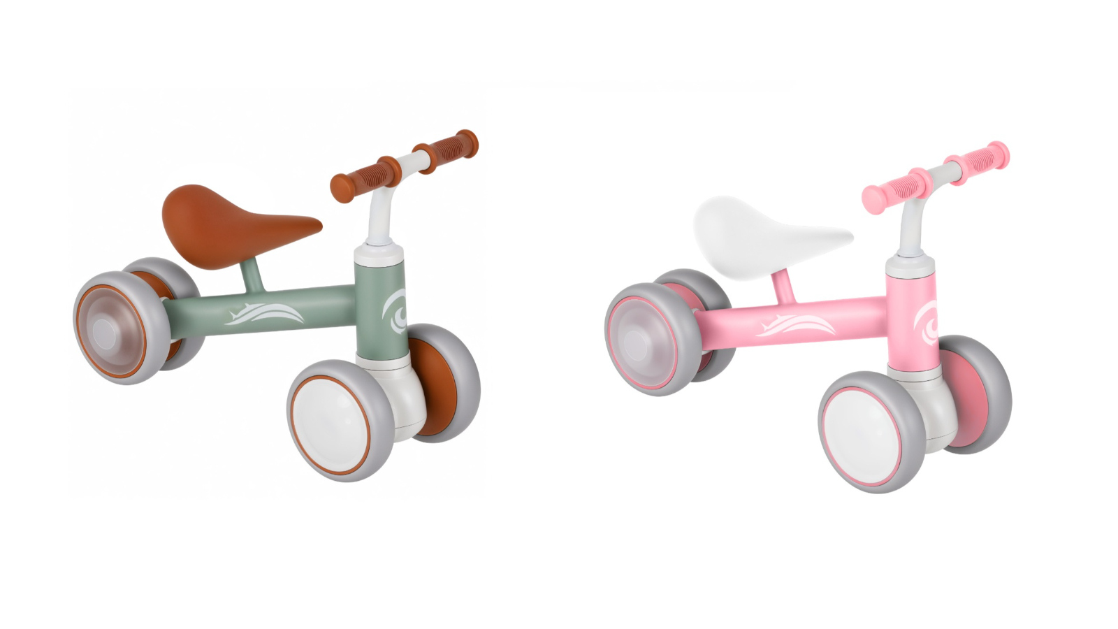 Advwin Baby Balance Bike Ride-on Toy with 4 Wheel
