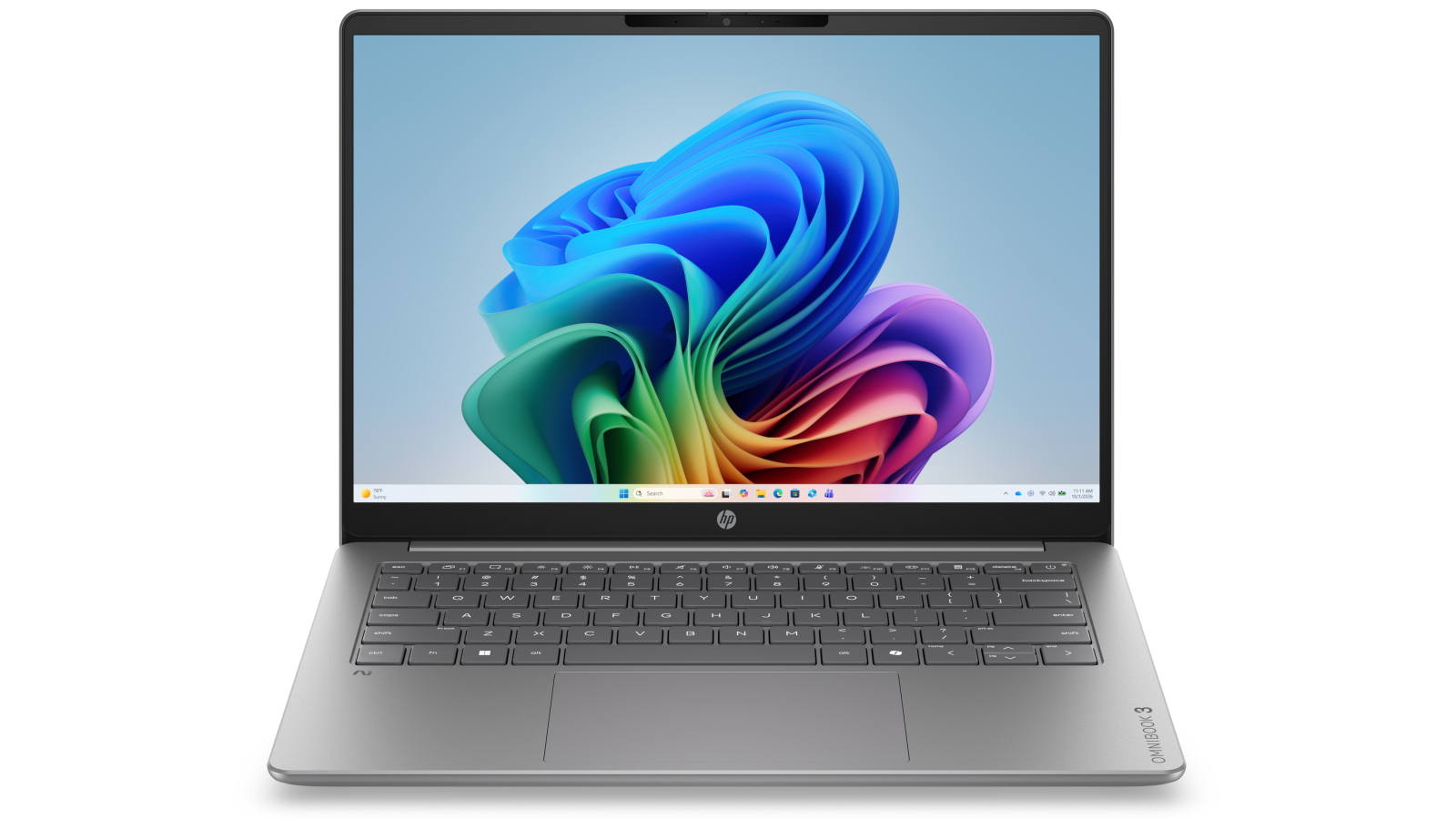 HP OmniBook 3 14-inch Snapdragon X X1-26-100/16GB/512GB SSD Next Gen AI PC Laptop - Nouvelle Silver