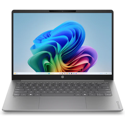 HP OmniBook 3 14-inch Snapdragon X X1-26-100/16GB/512GB SSD Next Gen AI PC Laptop - Nouvelle Silver