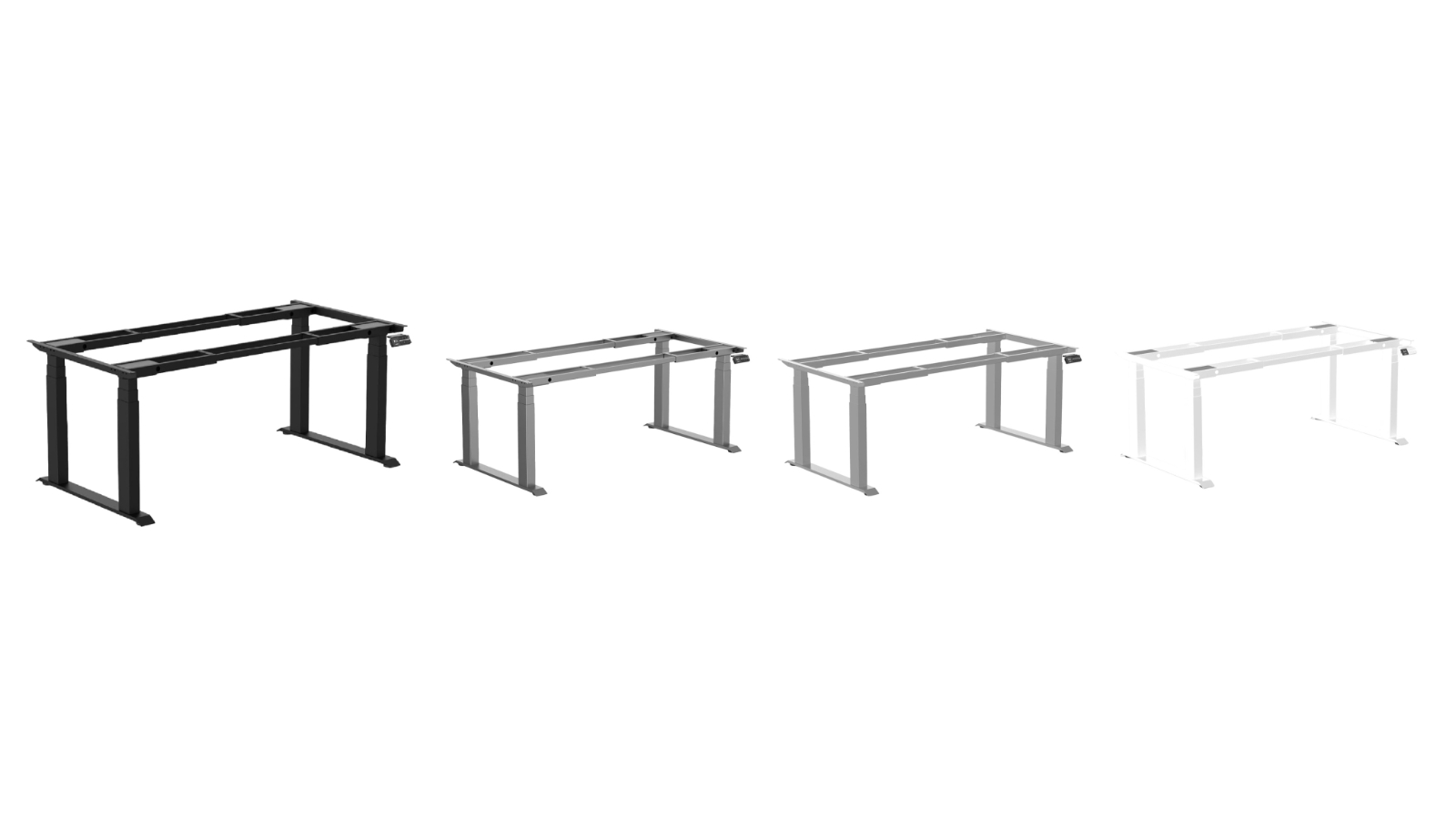 Desky Quad Sit Stand Desk Frame
