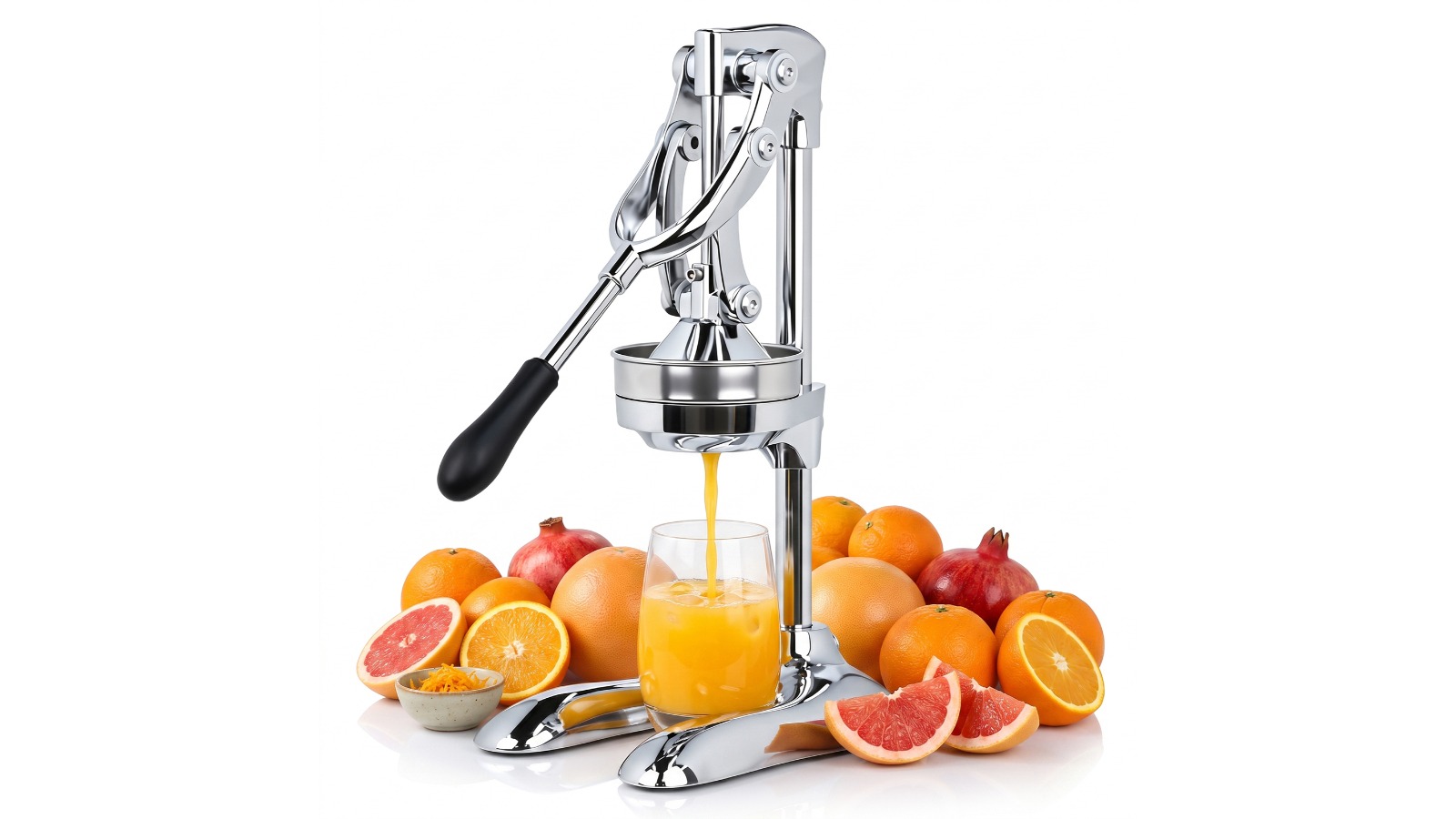 Advwin Manual Fruit Juicer with Electroplated Finish