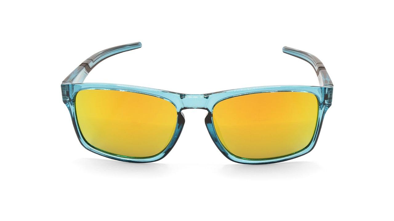 North Beach 70728 Unisex Humpy Polarised Sunglasses - Crystal Blue/Gold