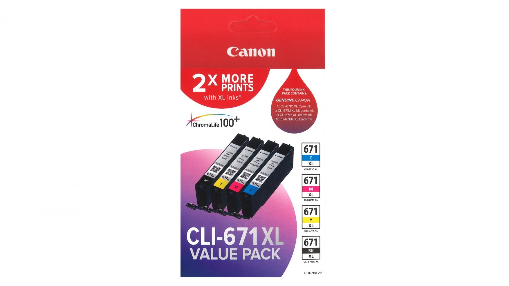 Canon CLI-671XL Value Pack Ink Cartridge