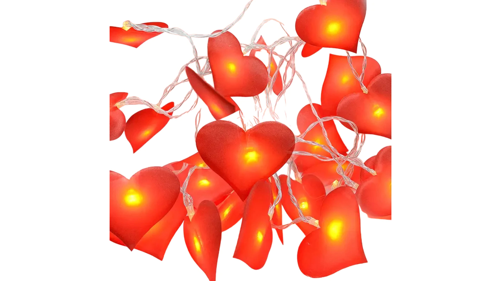 TM Romantic Red Love Heart Decorative String Light