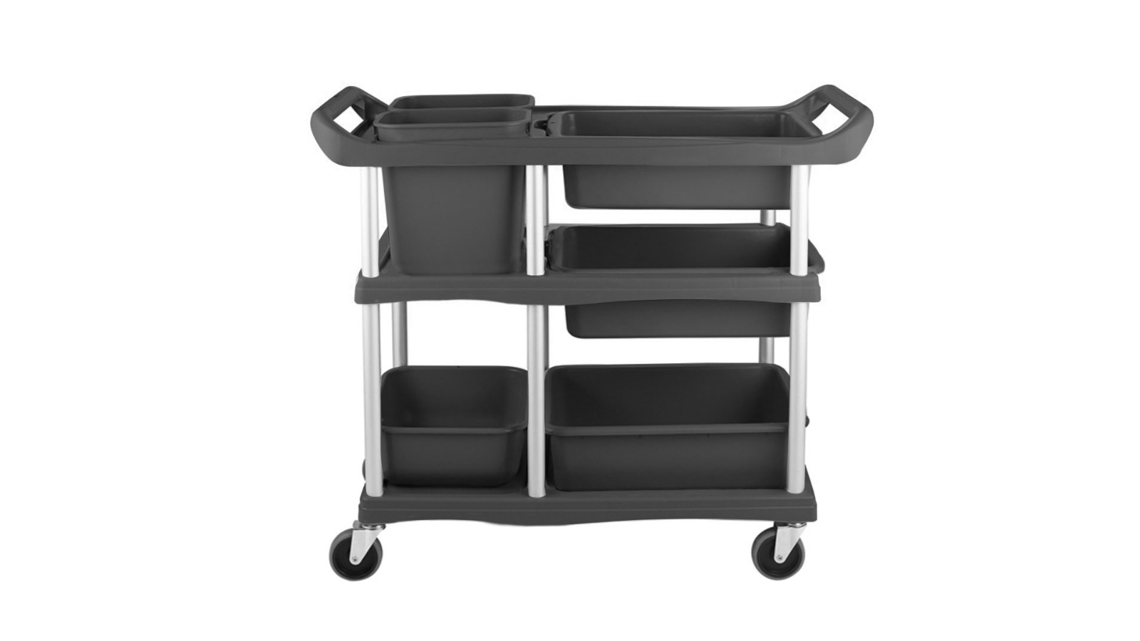 Soga 3-Tier Commercial Soiled Food Trolley