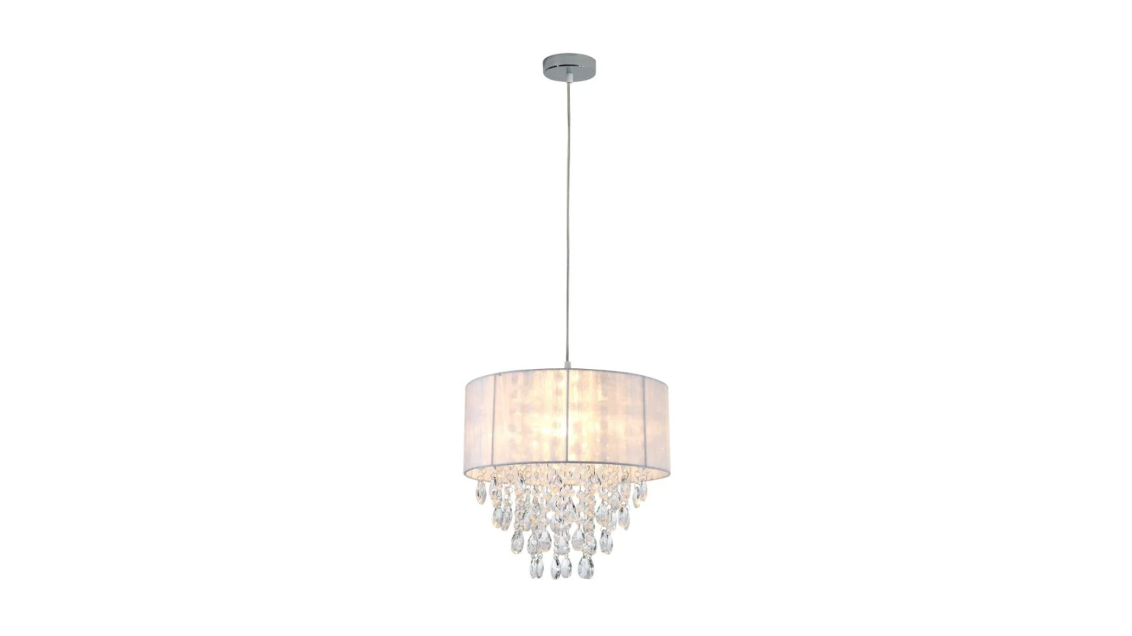 Luminea Dahlia Modern Elegant Chandelier Ceiling Light - White