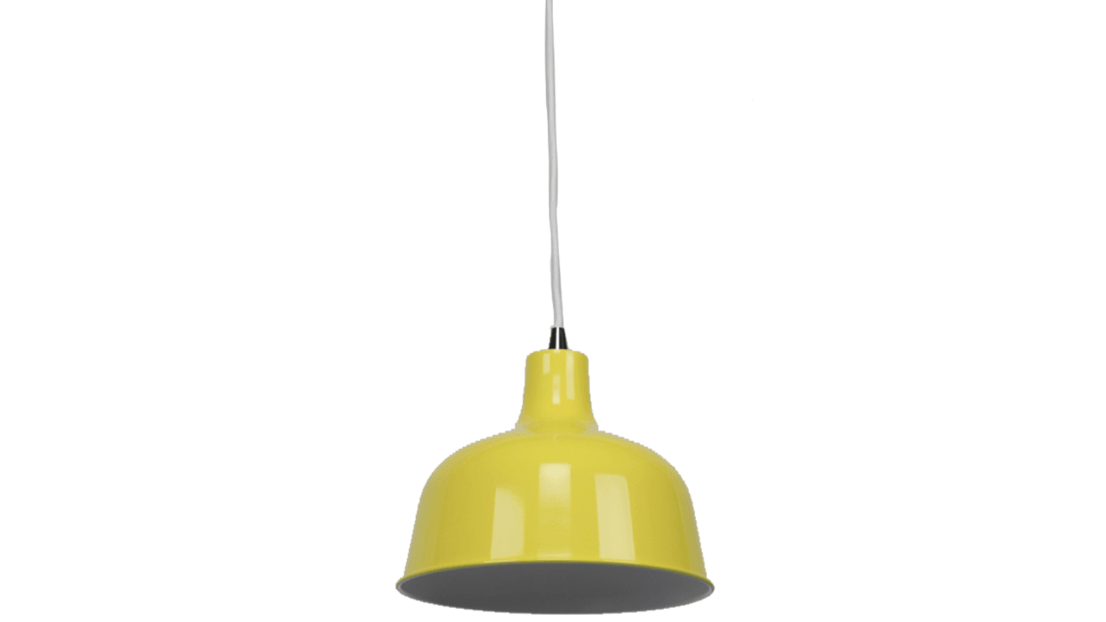 Sylvania Lighting Danica Classic Dome Metal Cord Drop Pendant Light - Luminous Yellow