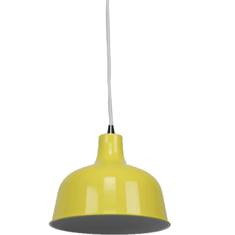 Sylvania Lighting Danica Classic Dome Metal Cord Drop Pendant Light - Luminous Yellow