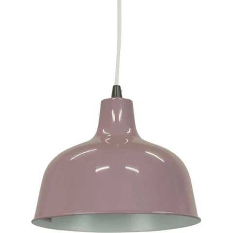 Sylvania Lighting Danica Classic Dome Metal Cord Drop Pendant Light - Pastel Violet