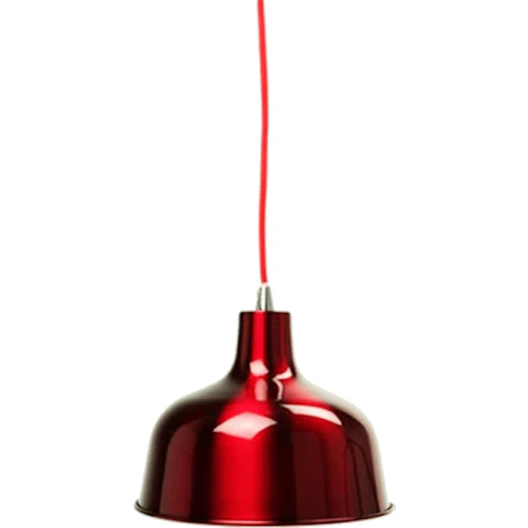 Sylvania Lighting Danica Classic Dome Metal Cord Drop Pendant Light - Wine Red