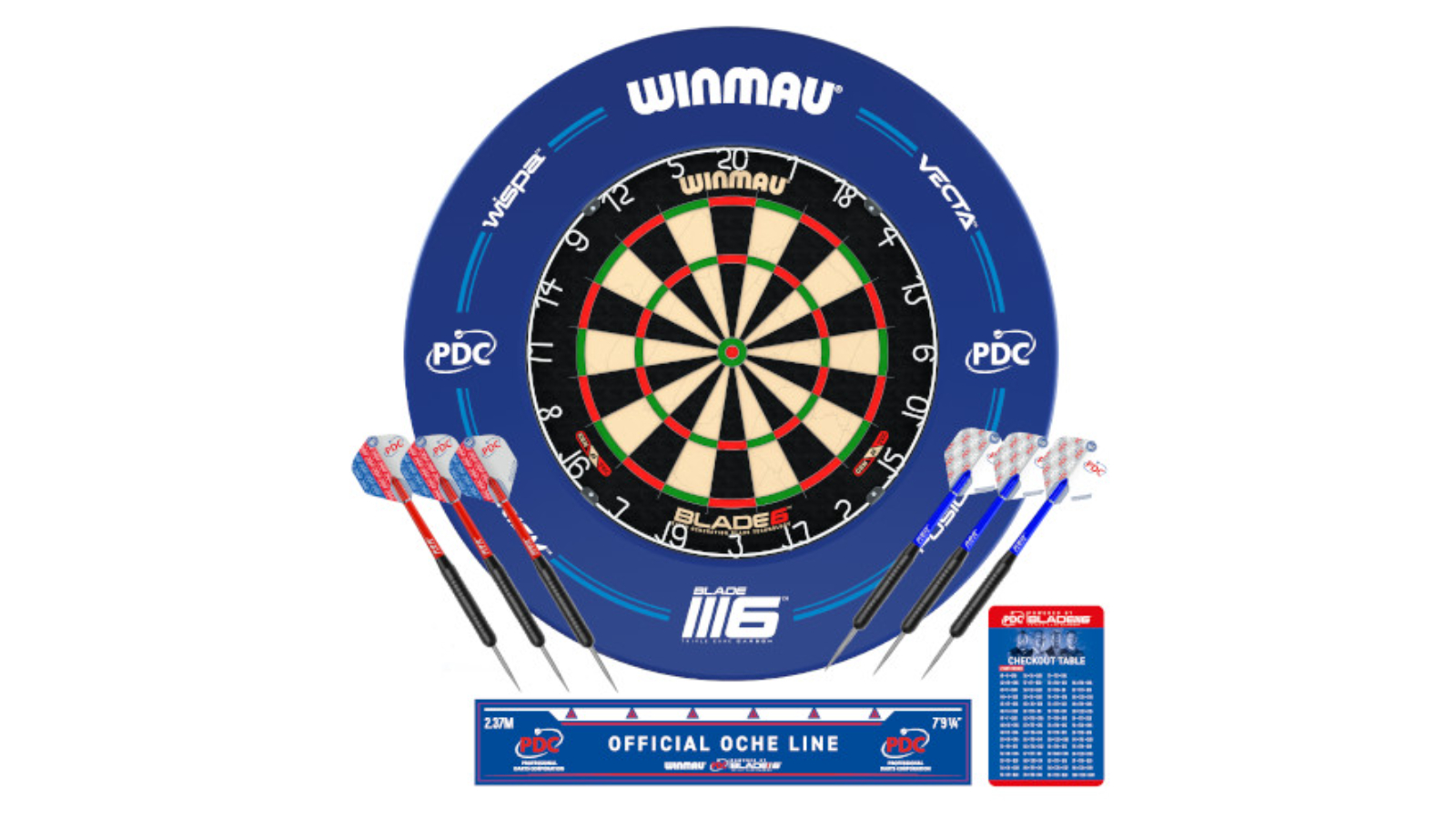 Winmau Blade 6 Dart Board PDS Set