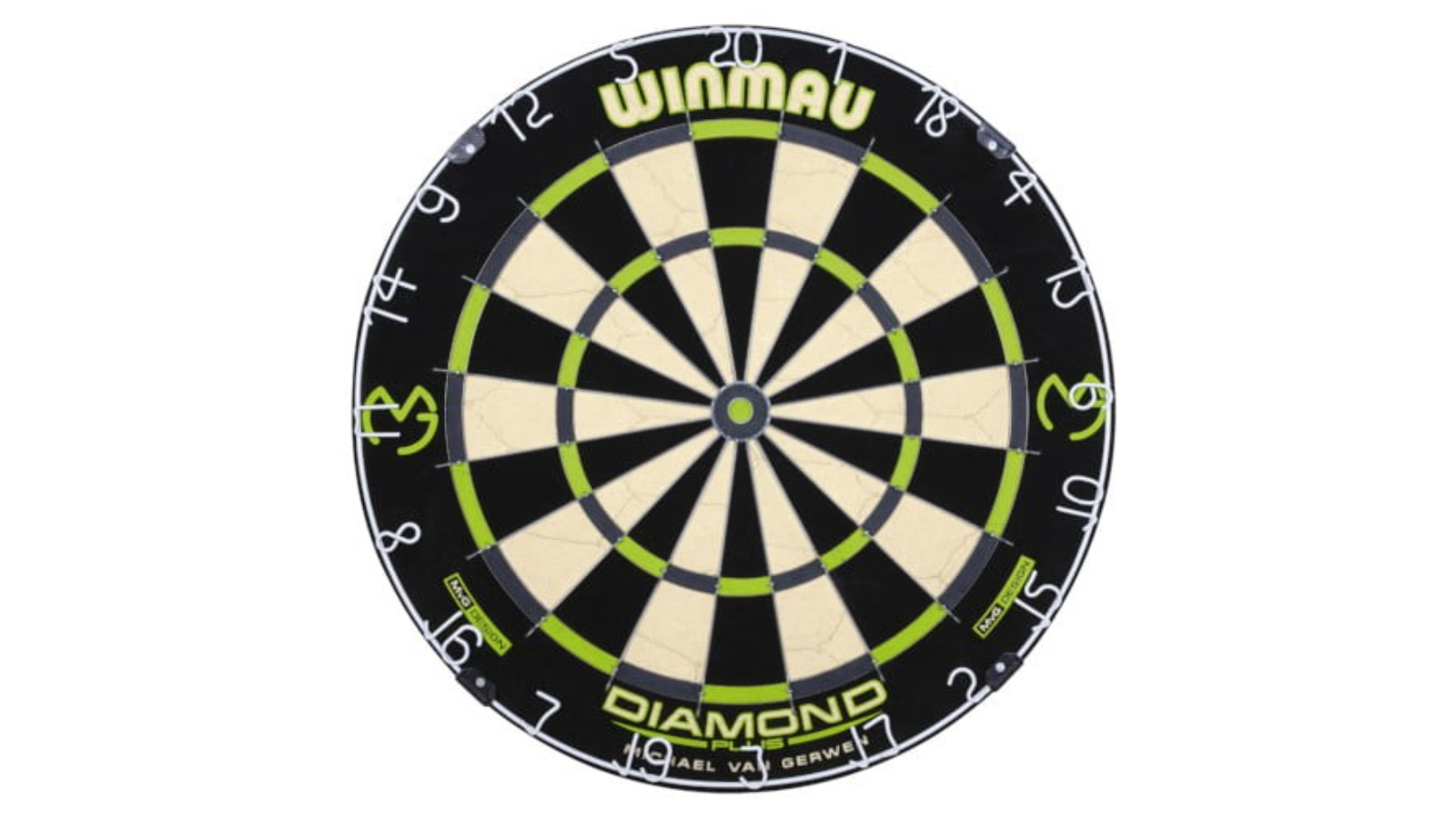 WINMAU MvG Edition Dart Board Surround Ring - Black & Green - Durable