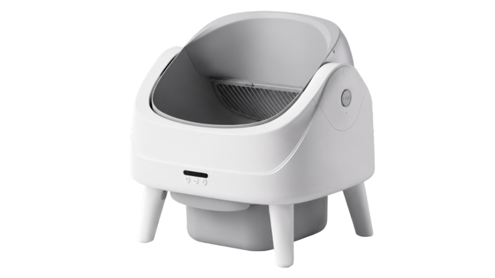 Petbuds Monitoring Self-Cleaning Litter Box with Open Design