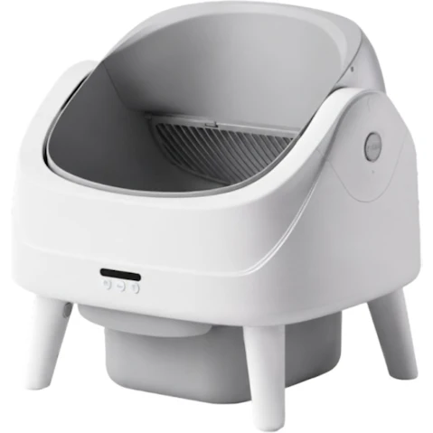 Petbuds Monitoring Self-Cleaning Litter Box with Open Design