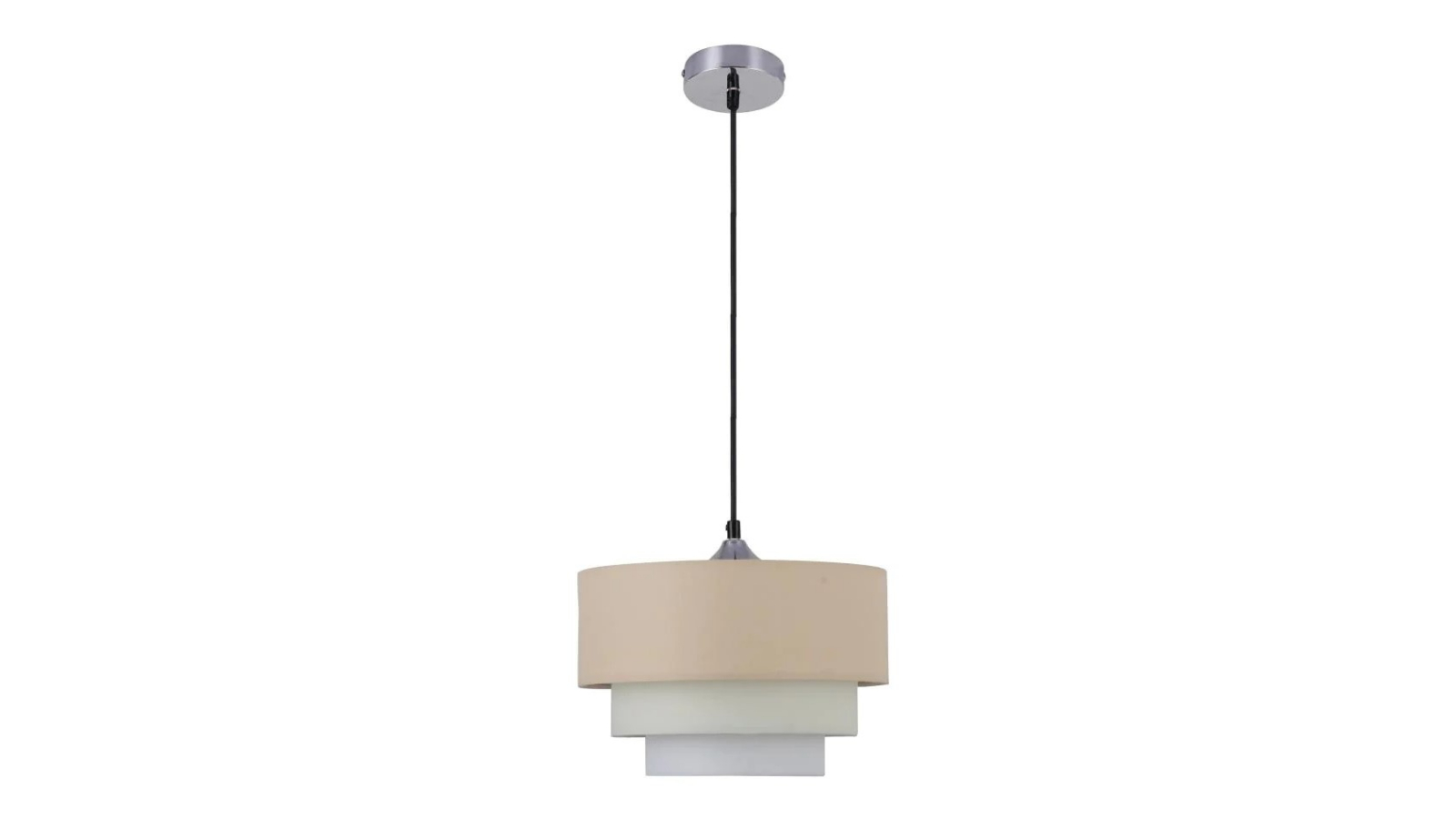 Luminea Dawson 1LT Fabric Hanging Pendant Lamp - Off White
