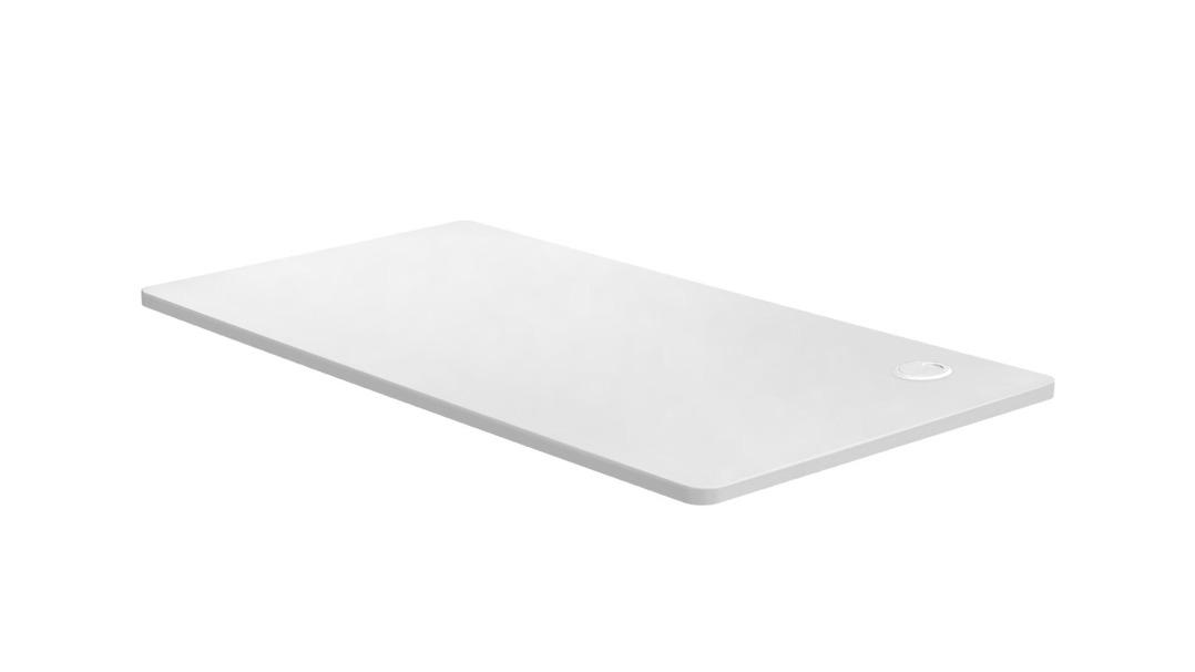 Oikiture Desk Top Electric Desk Board Computer Table - White