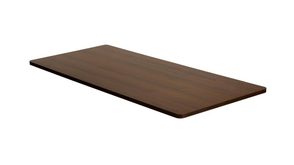 Oikiture 160cm Electric Computer Table - Walnut