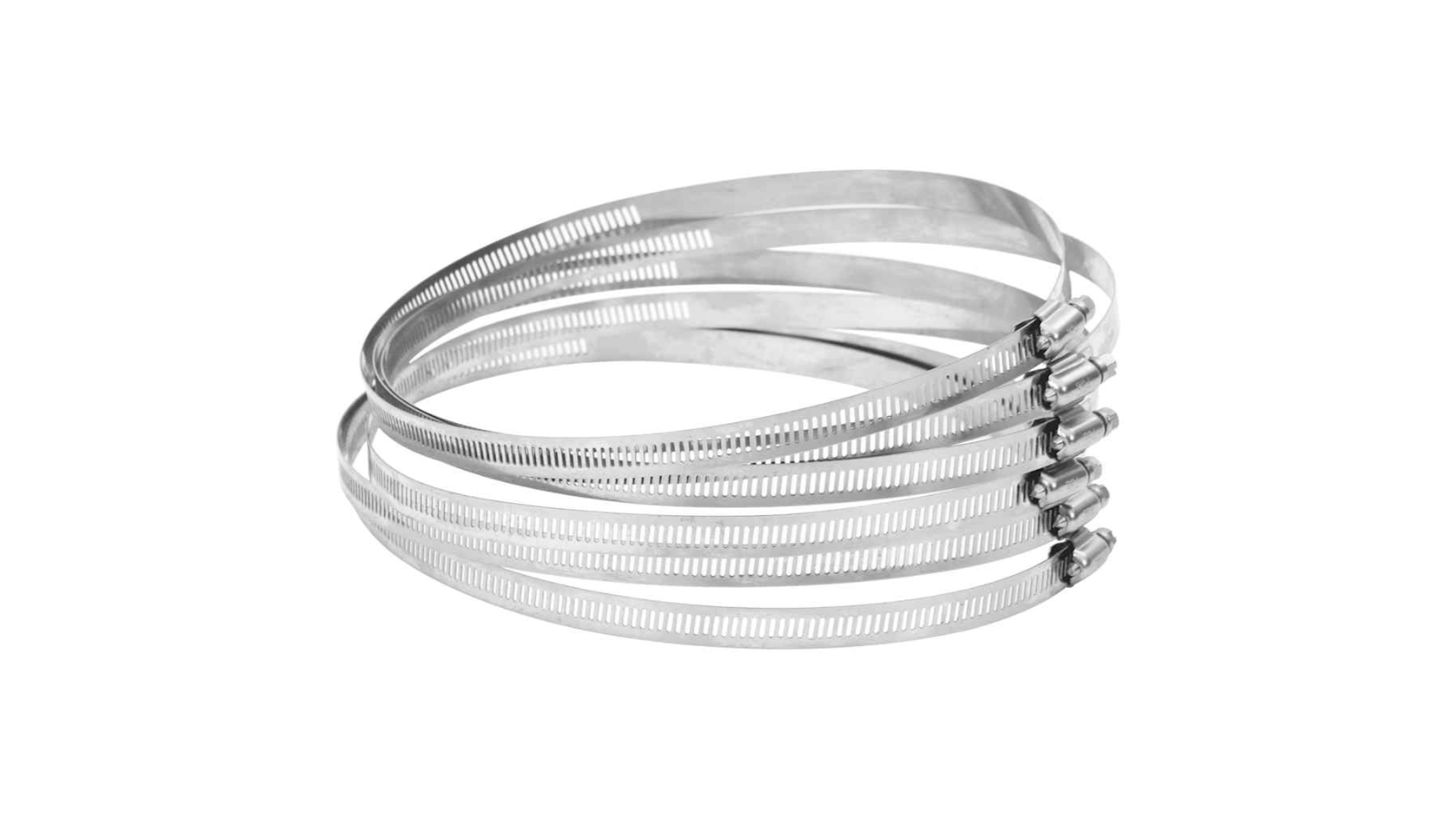 vidaXL 6 Piece 304 Stainless Steel Hose Clamp - 9.1 - 16.5cm
