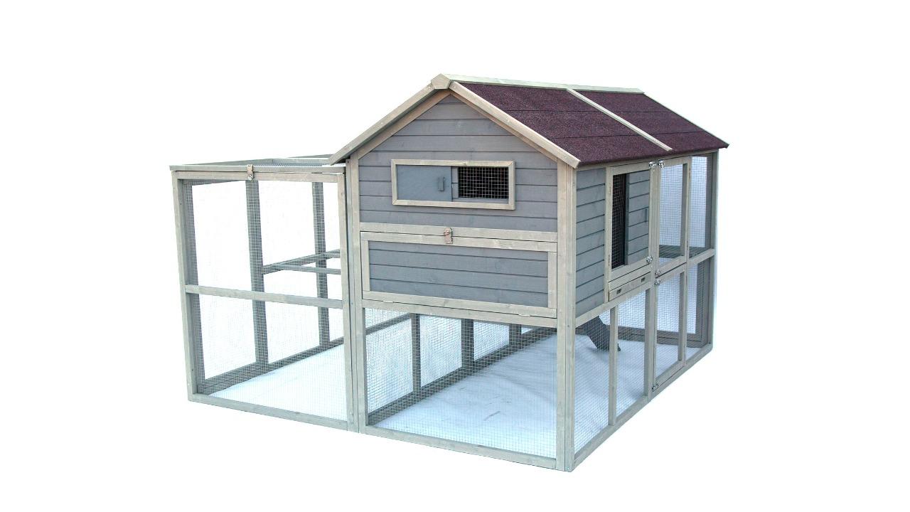 Flyline X-Large Predator Proof Superior Chicken Coop with Add-on Run