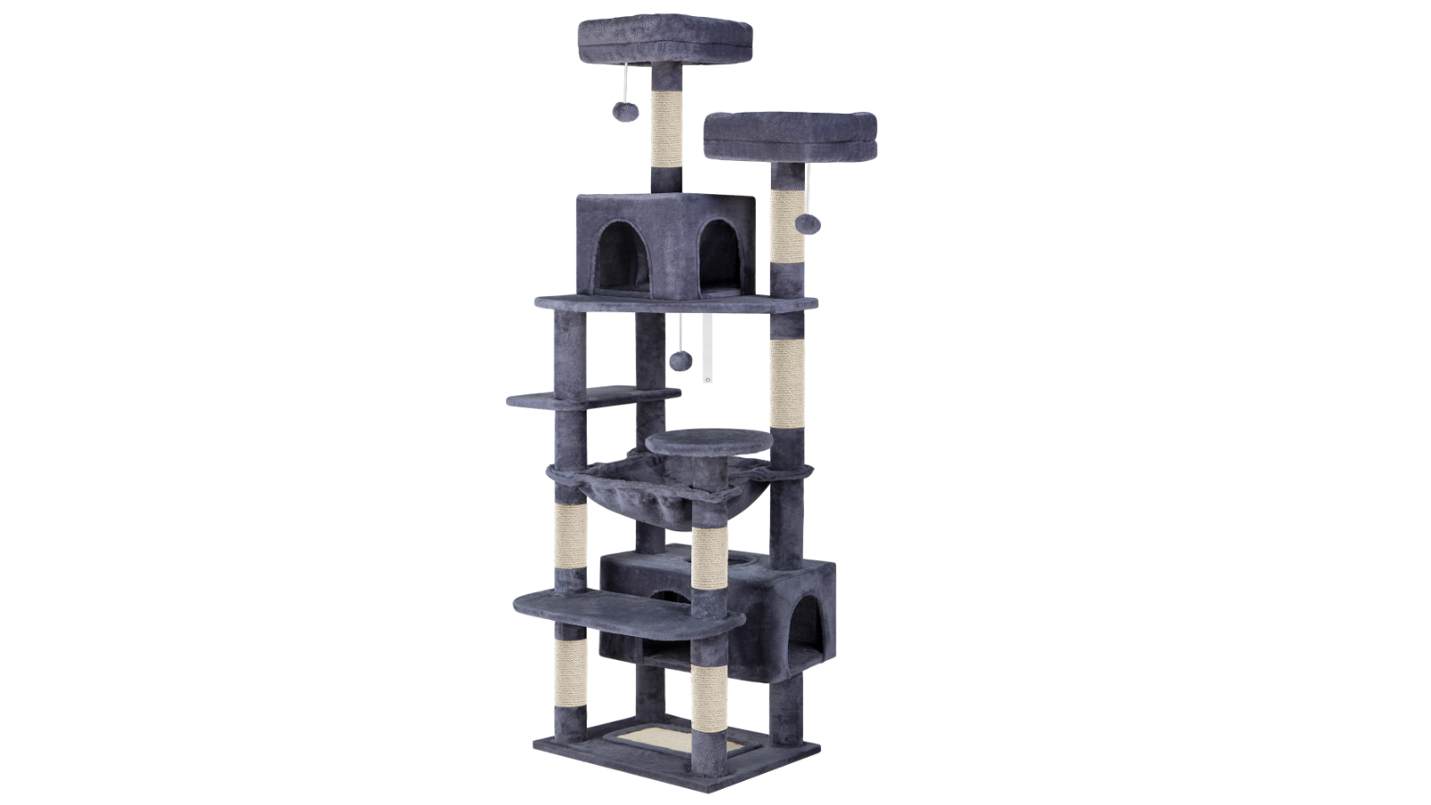 BEASTIE 184cm Cat Tree Tower Scratcher - Grey