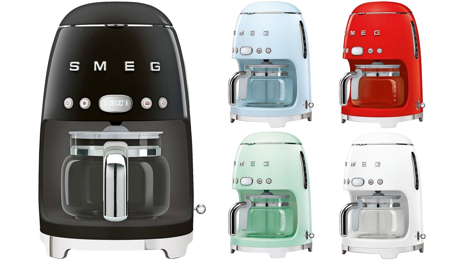 Filter Coffee Machine 50's Style by Smeg - Dimensiva