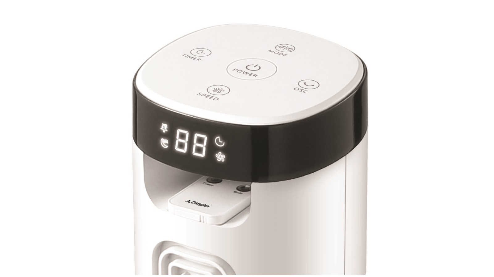 Dimplex 94cm Tower Fan with Remote - White | Harvey Norman