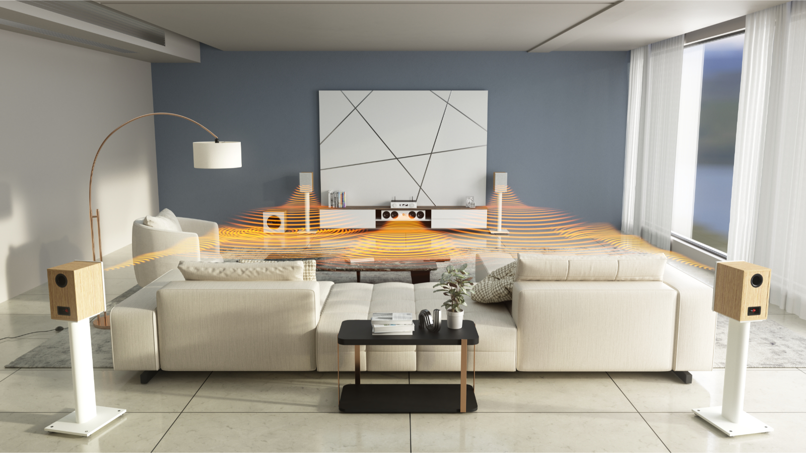 JBL Bookshelf Surround Sound Package with Amplifier Harvey