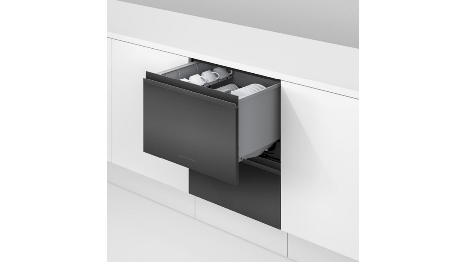 Fisher Paykel 14 Place Setting Build under Double Dishdrawer