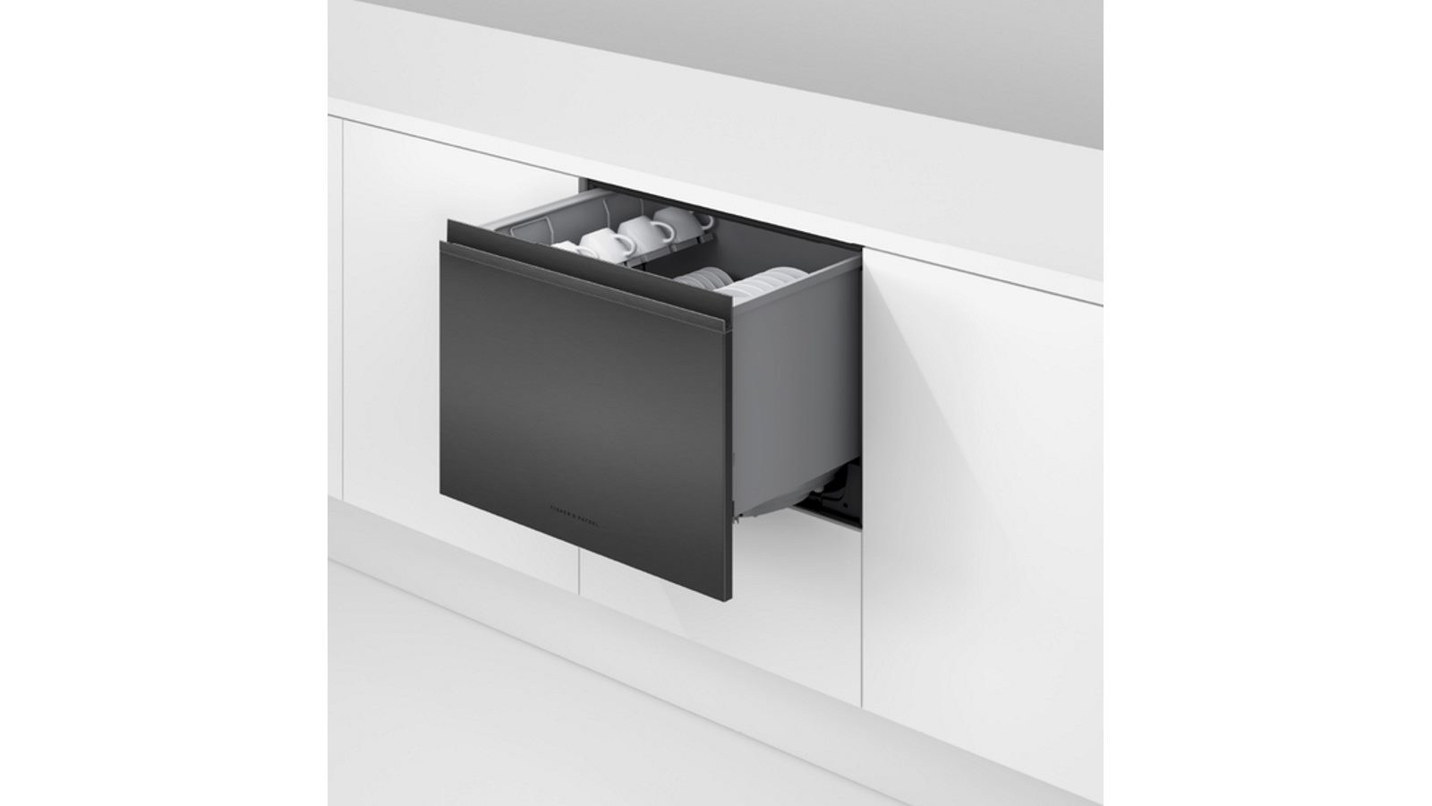 Fisher & Paykel Single Tall Dishdrawer Dishwasher Black Stainless