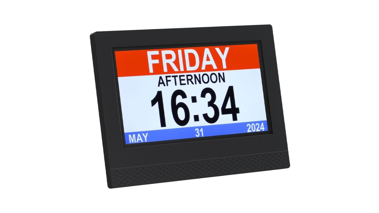 Artiss Black Digital Day Clock - 7inch