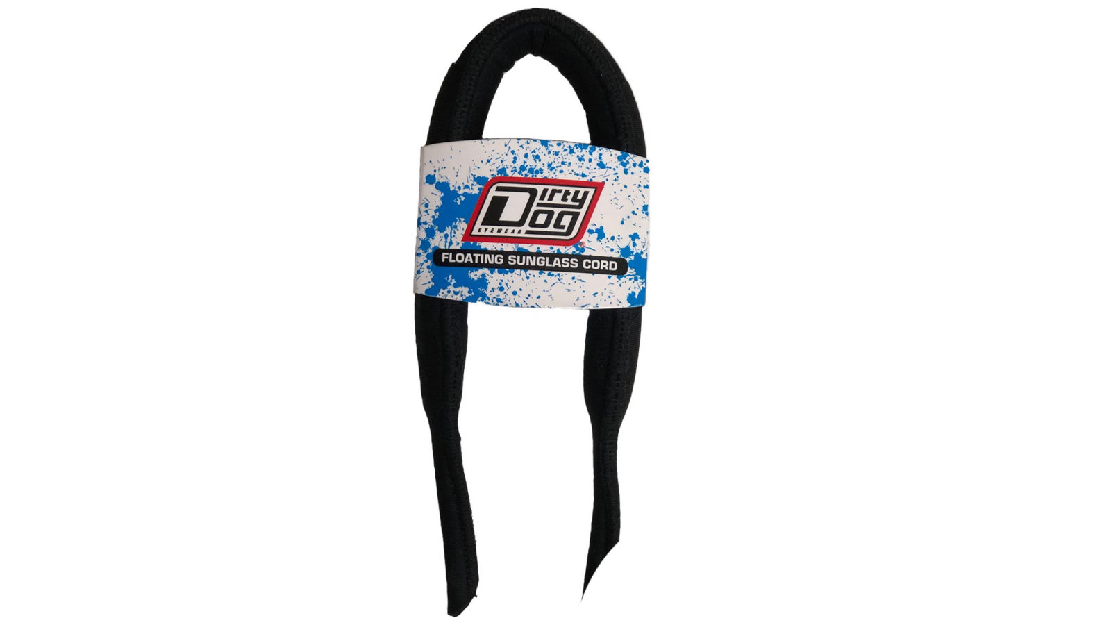 Dirty Dog Black Neoprene Floatable Neck Strap for Sunglasses and Glasses