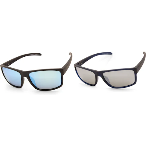 Dirty Dog Mens Blast XL Satin Mirror Polarised Sunglasses