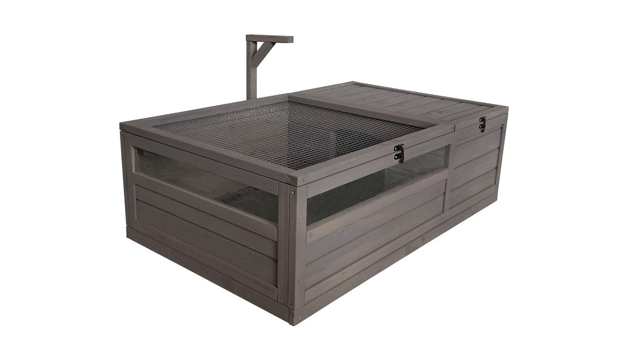 Flyline Tortoise House Reptile Habitat Cage Box