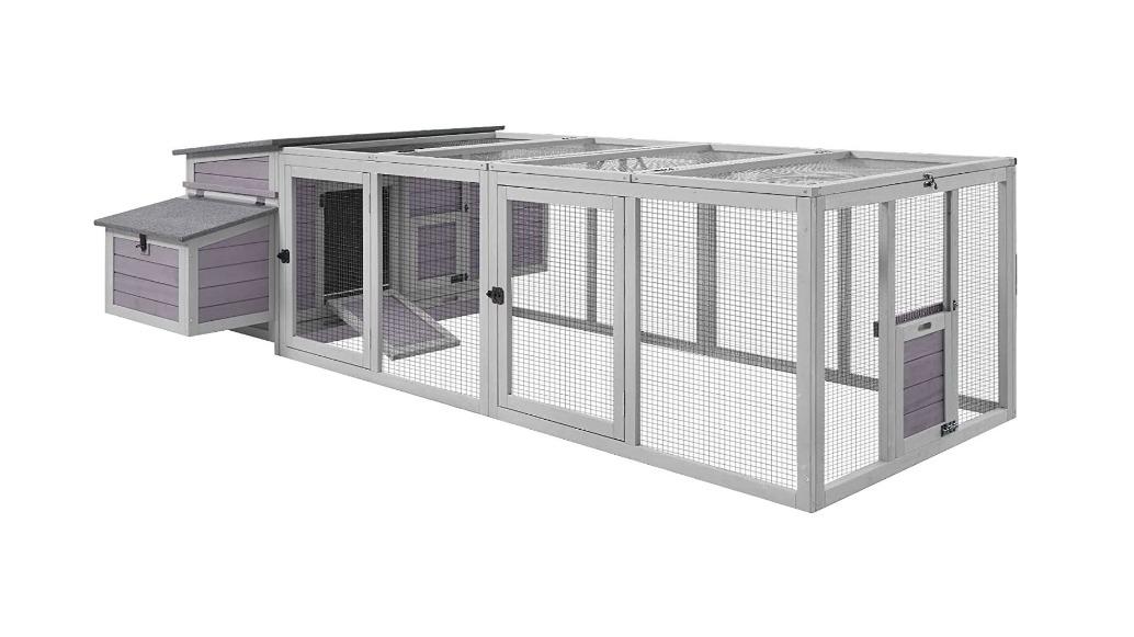 Flyline Grande Chicken Coop House Hutch with Nesting Boxes and Run