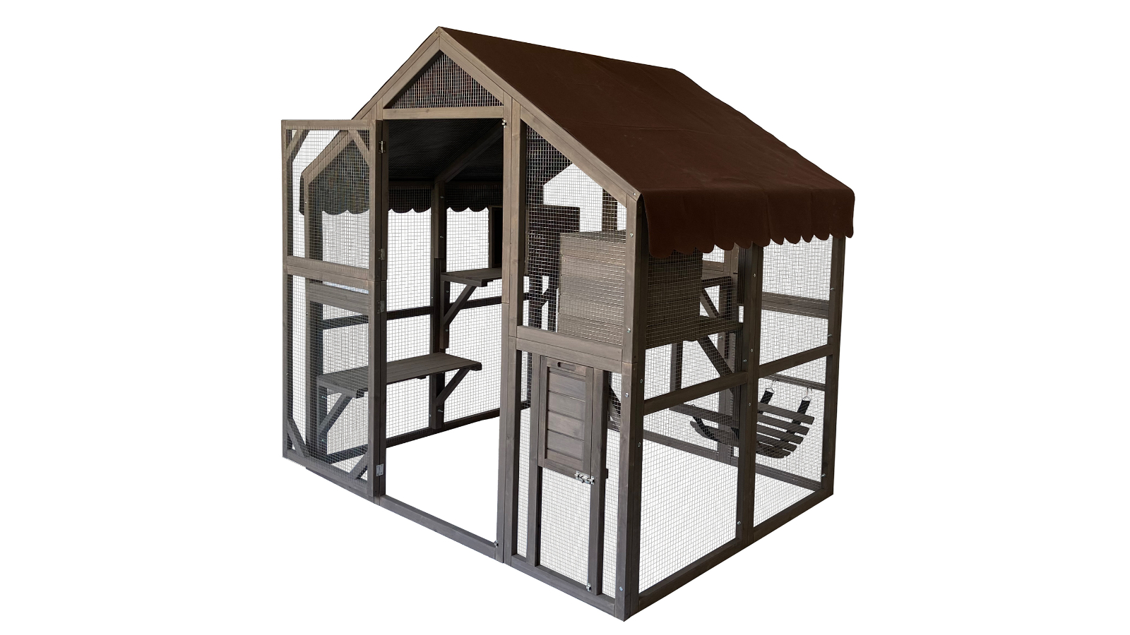 Flyline Half Size Walk-in Catio Cat Enclosure Cage - 140 x 188cm