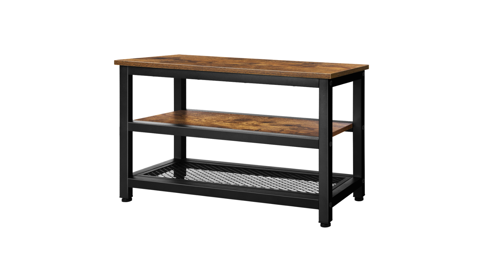 ALFORDSON Shoe Rack Bench 3-tier Storage Shelf Industrial Oak