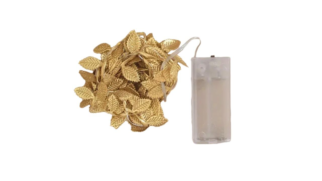 TM Simulation Golden Leaf String Light - 2metre 