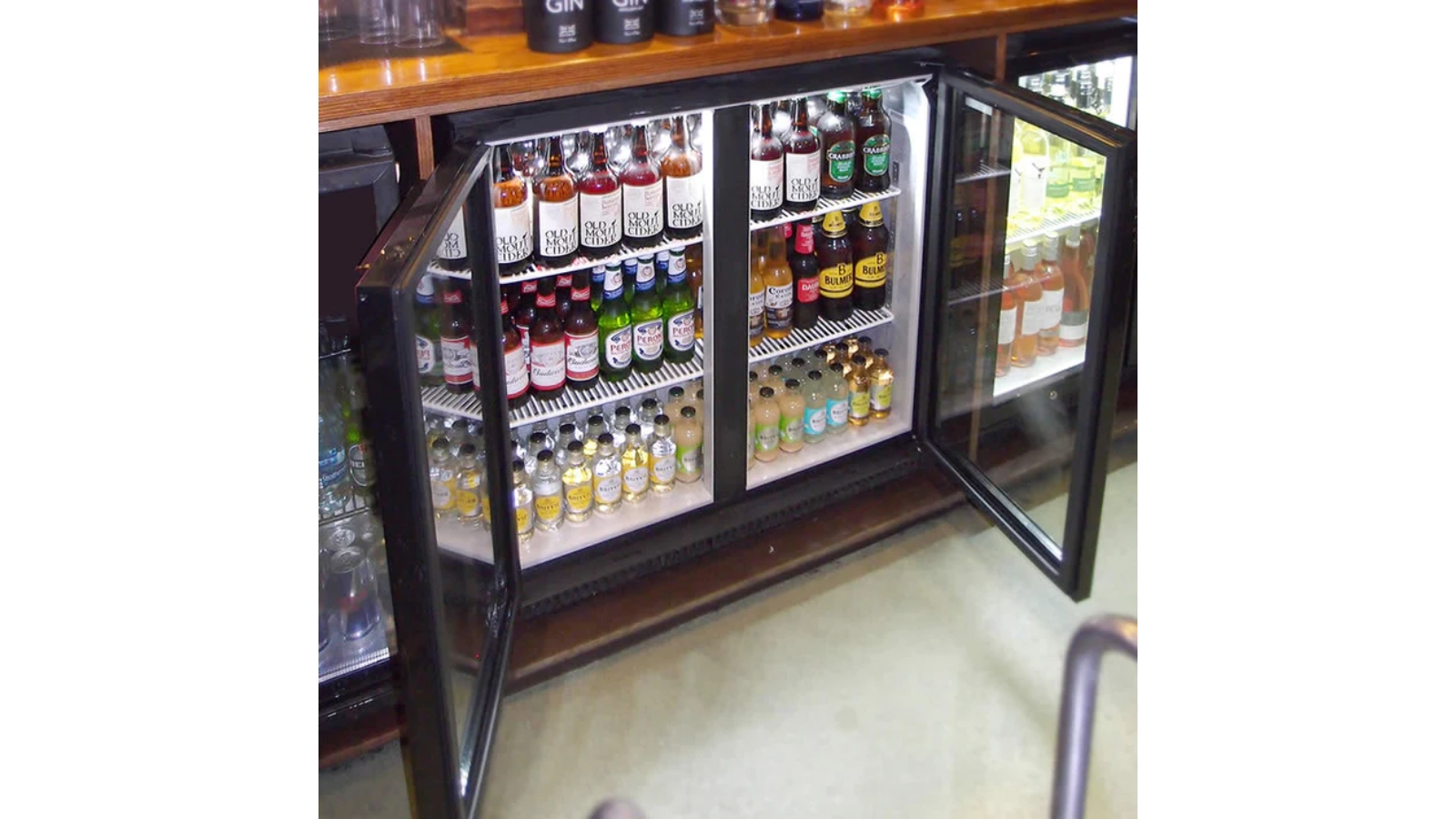 Husky 190L Double Door Back Bar Fridge Harvey Norman