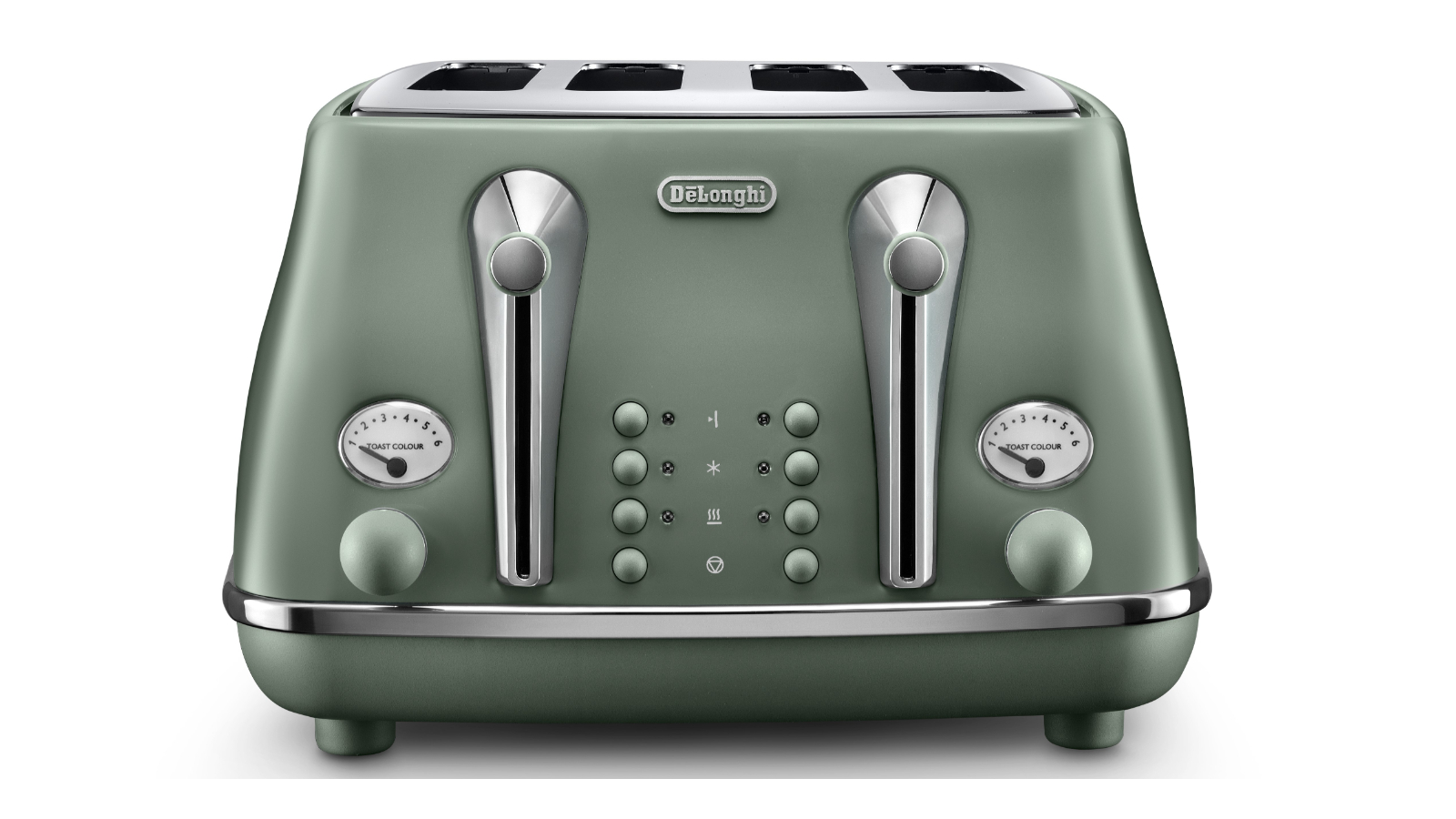 DeLonghi Icona Capitals 4 Slice Toaster - Copenhagen Green