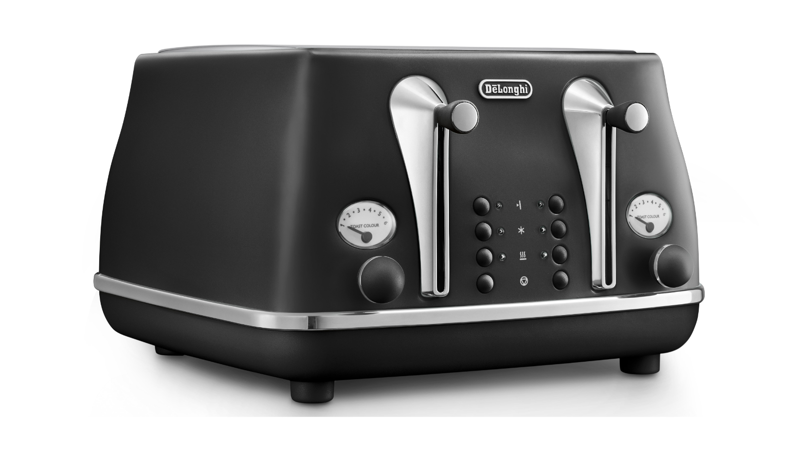 DeLonghi Icona Capitals 4 Slice Toaster - Edinburgh Black | Harvey