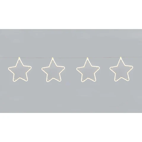 Lexi Lighting Set of 5 Neon Star - Warm White